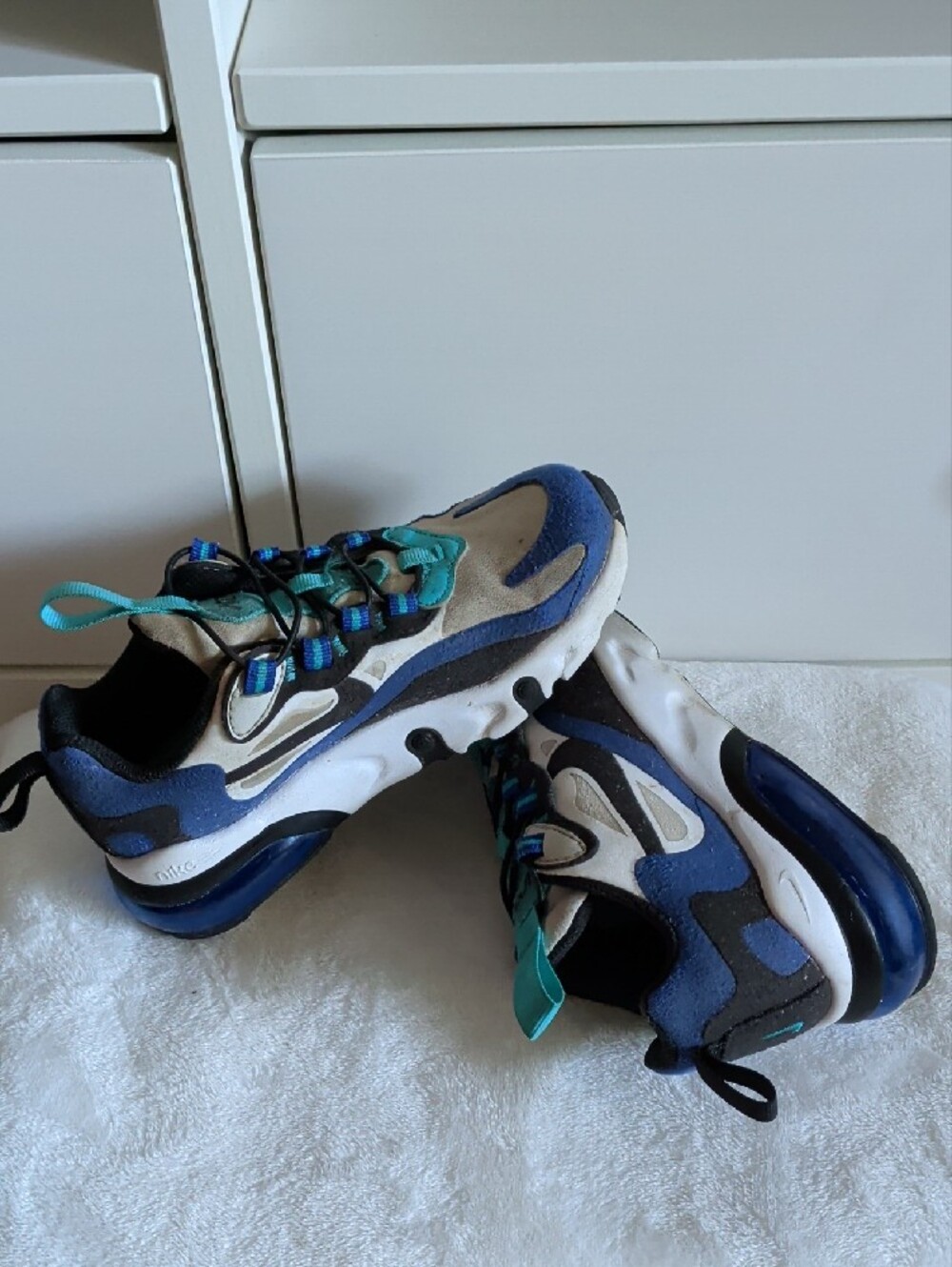 Nike Kids Blue, Black and Teal Air Bubble Sneakers - Picture 9 of 11